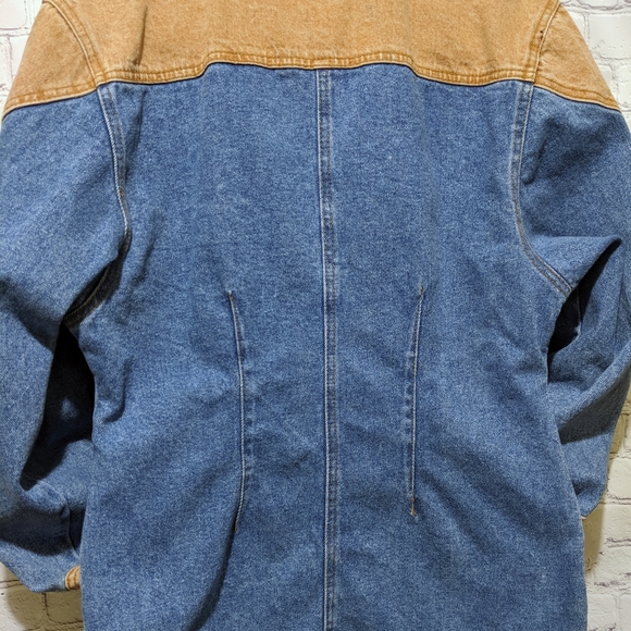 Squeeze 80's 90's Western Style Denim Jacket - Picture 4 of 8